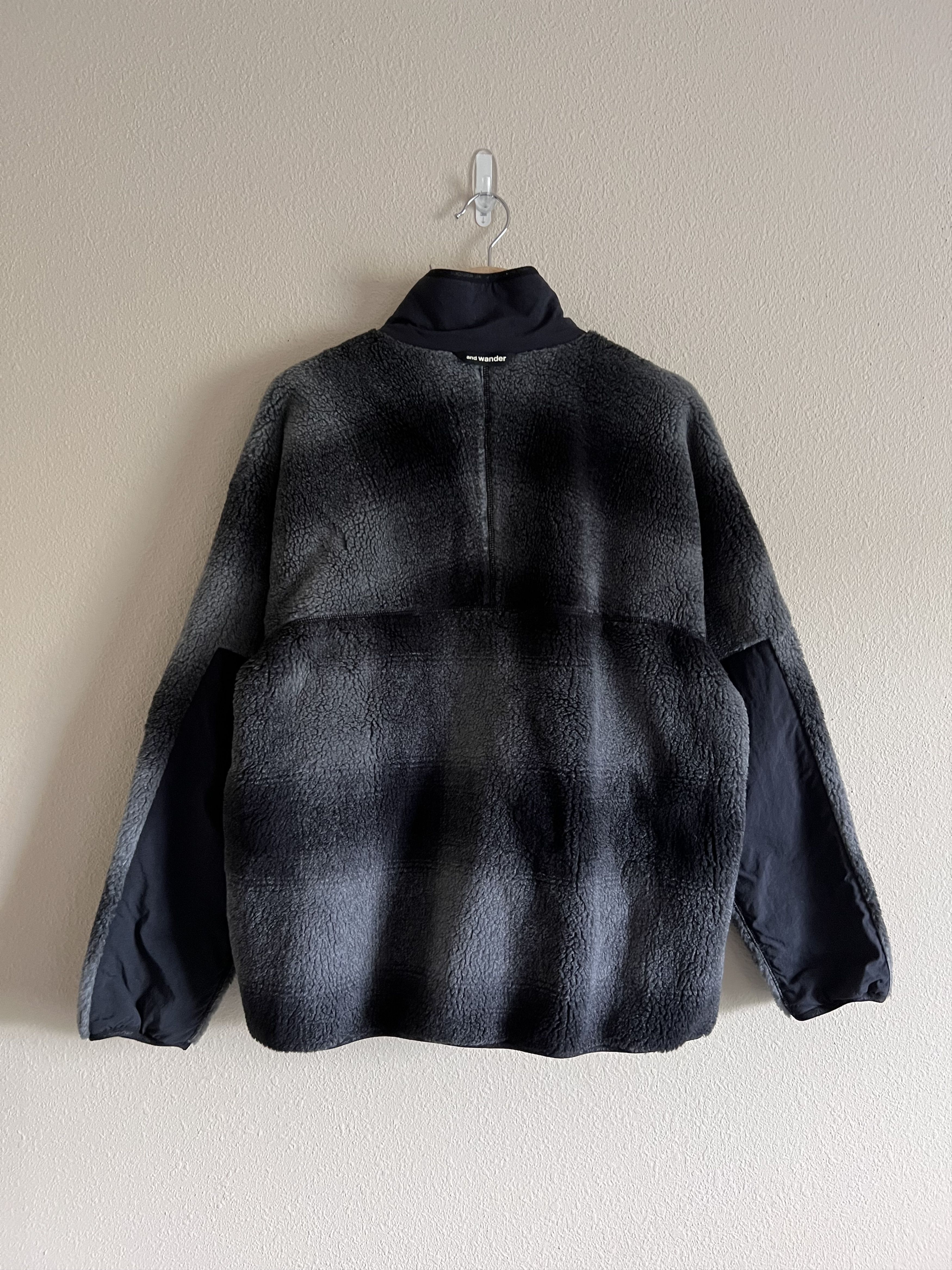 And Wander and Wander Shadow Plaid Check Boa Fleece Jacket Size US M / EU 48-50 / 2 - 6 Thumbnail