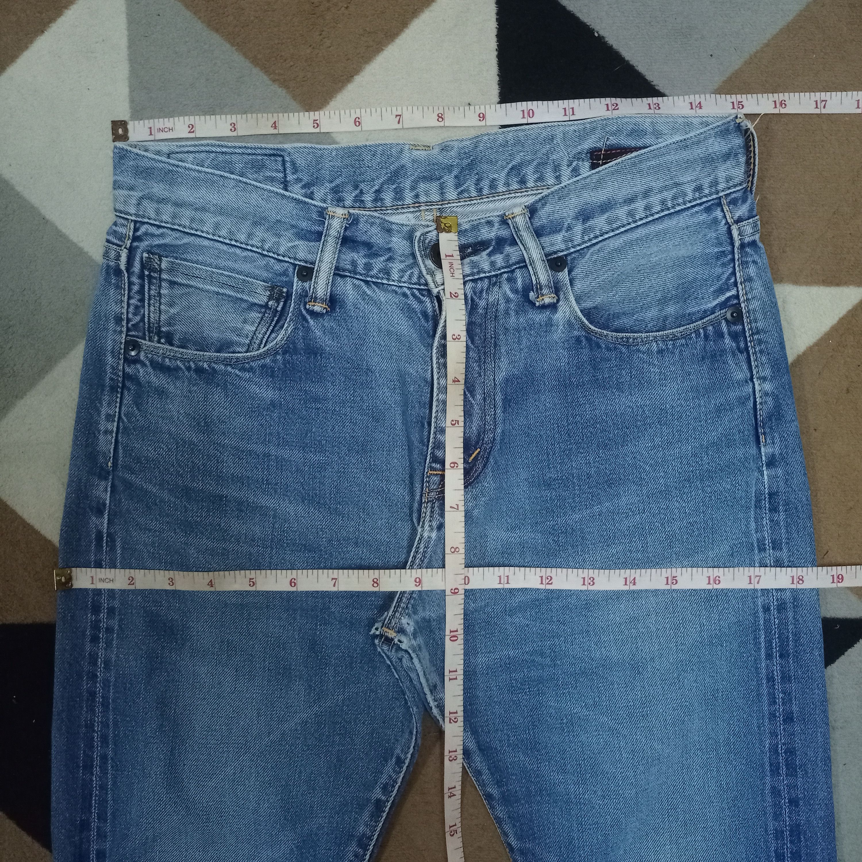 Japanese Brand × KURO Vintage Japanese Kuro Selvedge Denim Redline Jeans 30x22 Size US 30 / EU 46 - 8 Thumbnail