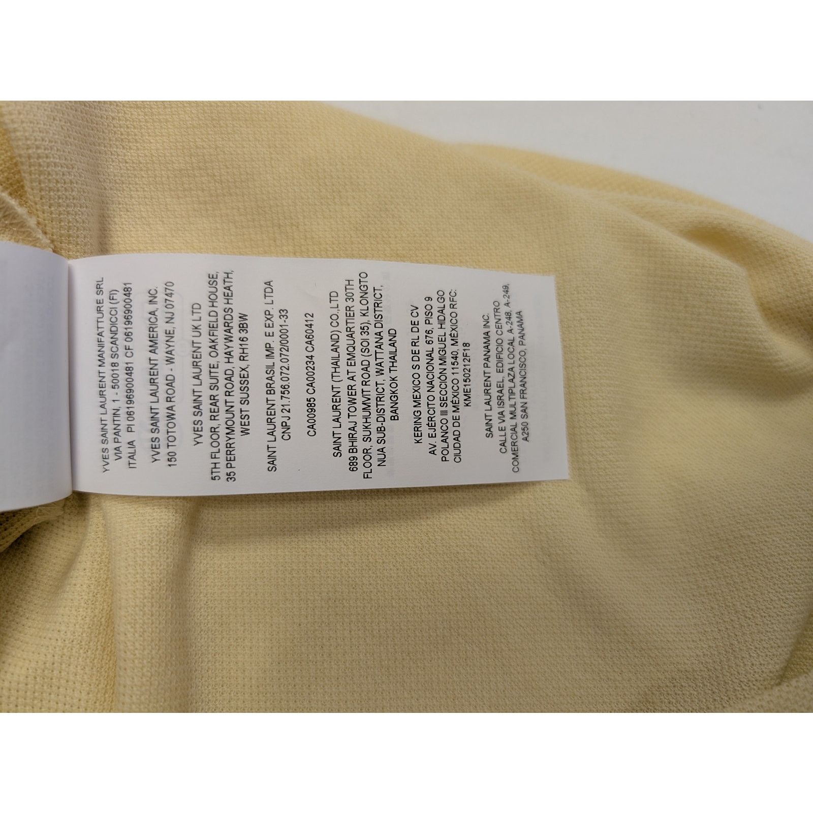 Saint Laurent Paris o1rshd1 Polo Sans Manches Broderie Vest in Cream Size US XL / EU 56 / 4 - 14 Thumbnail