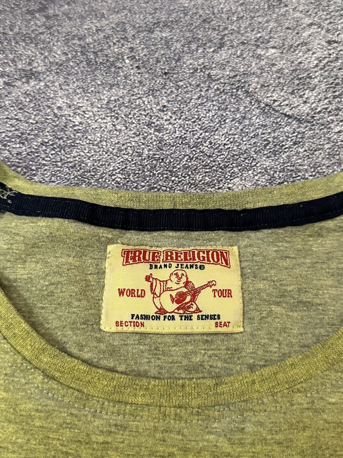 True Religion VintageTrue Religion Fuzzy Logo Green Men’s T-Shirt Size XL Size US XL / EU 56 / 4 - 3 Thumbnail