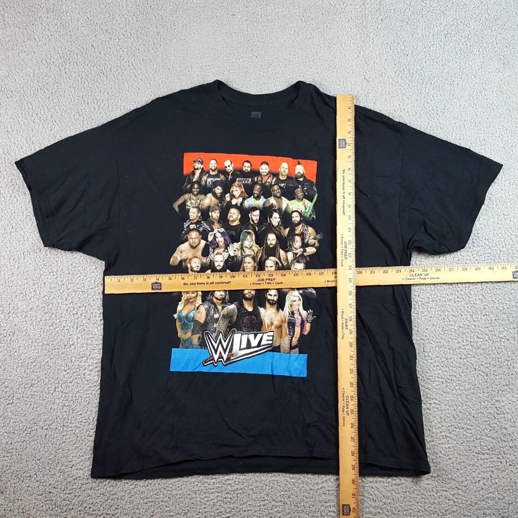 Olive VINTAGE WWE T-Shirt SmackDown Raw Wrestling Men 2XL Black Retro Cotton Crew Neck Short Sleeve Celebrating 90s 00s Mens Size US XXL / EU 58 / 5 - 7 Thumbnail