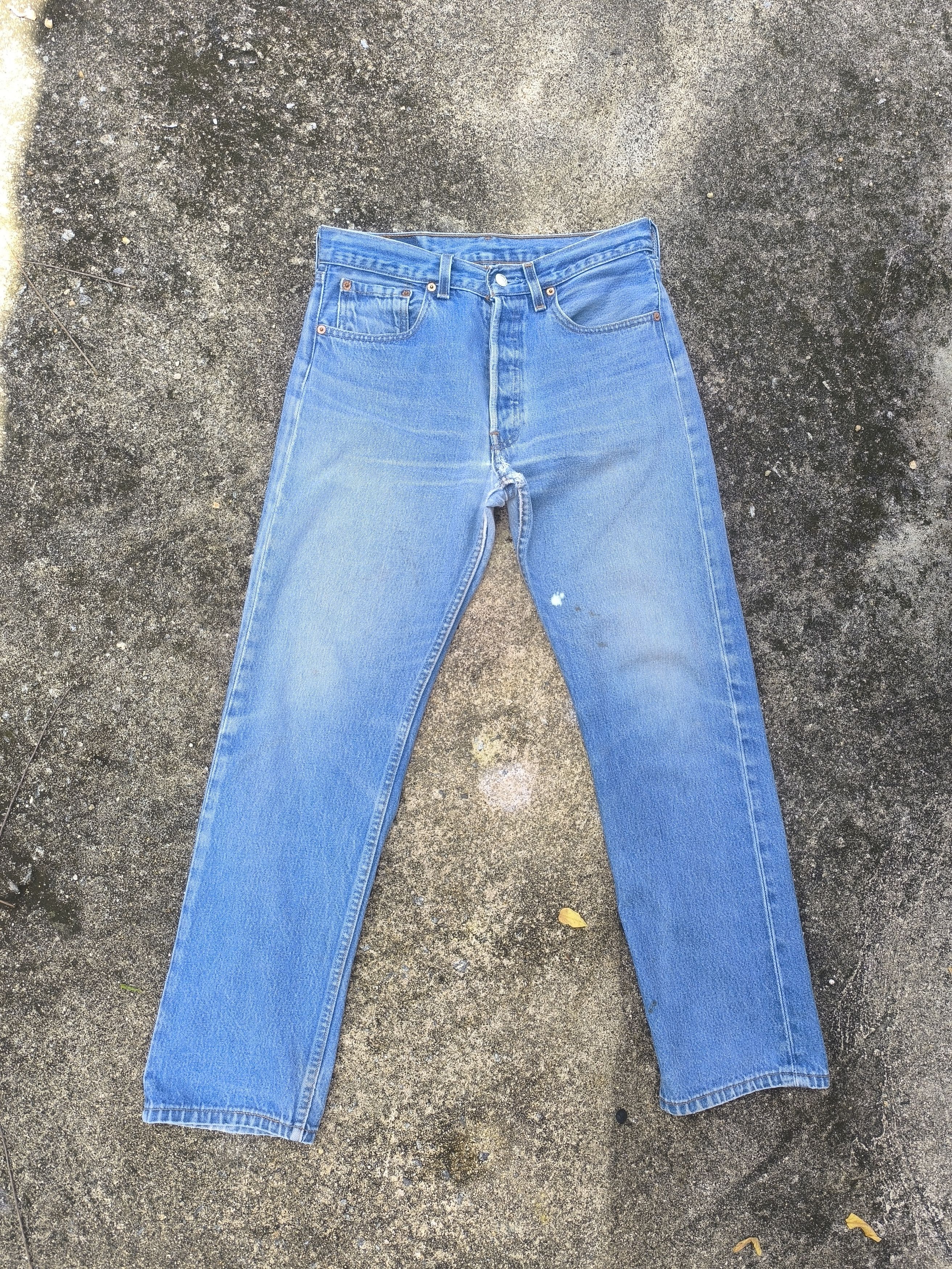 Levi's × Vintage 90s VINTAGE Levis 501 made in USA Size US 31 - 1 Thumbnail