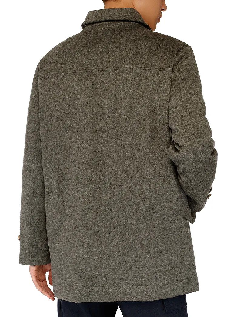 Brunello Cucinelli o1w1db10226 Cashmere Coat in Grey Size US XL / EU 56 / 4 - 2 Thumbnail