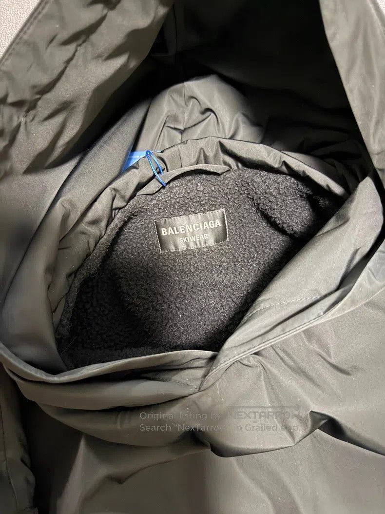 Balenciaga Balenciaga Ski series 3b nylon hooded fleece sweatshirt Size US M / EU 48-50 / 2 - 3 Thumbnail