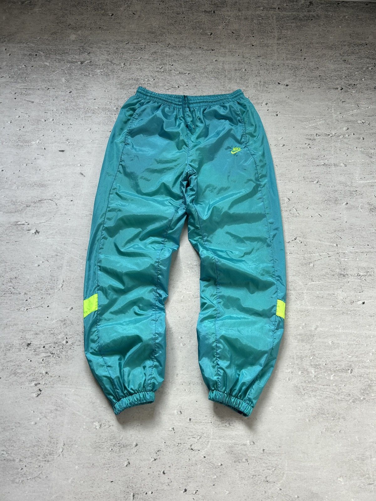 Nike 💥Rare Vintage Nike Baggy Nylon Track Pants 80s Og Y2k HipHop Size US 32 / EU 48 - 1 Thumbnail