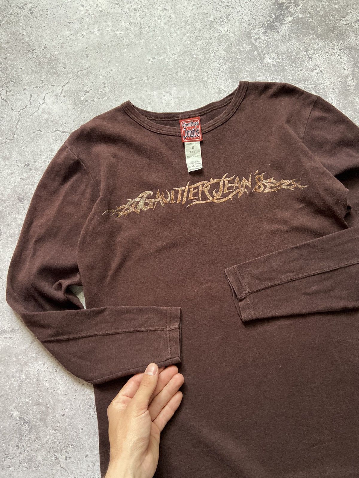 Jean Paul Gaultier Vintage 90’s JPG Gaultier Jean’s Tattoo Long Sleeve Shirt Size US S / EU 44-46 / 1 - 3 Thumbnail
