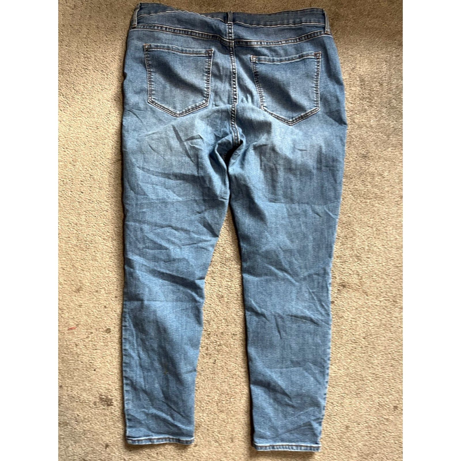 Old Navy Old Navy Womens Super Skinny Jeans Womens Size 14 Medium Wash Mid Rise Ankle Size 24" / US 00 / IT 34 - 3 Thumbnail
