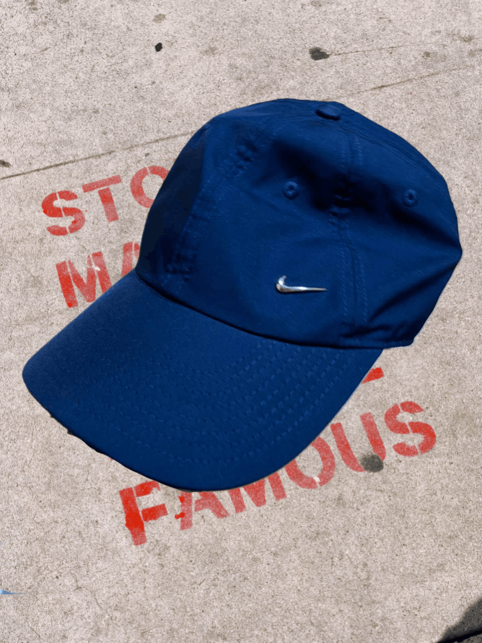 Nike Vintage Cap Blue Y2K logo Metal NIKE One size Size ONE SIZE - 1 Thumbnail