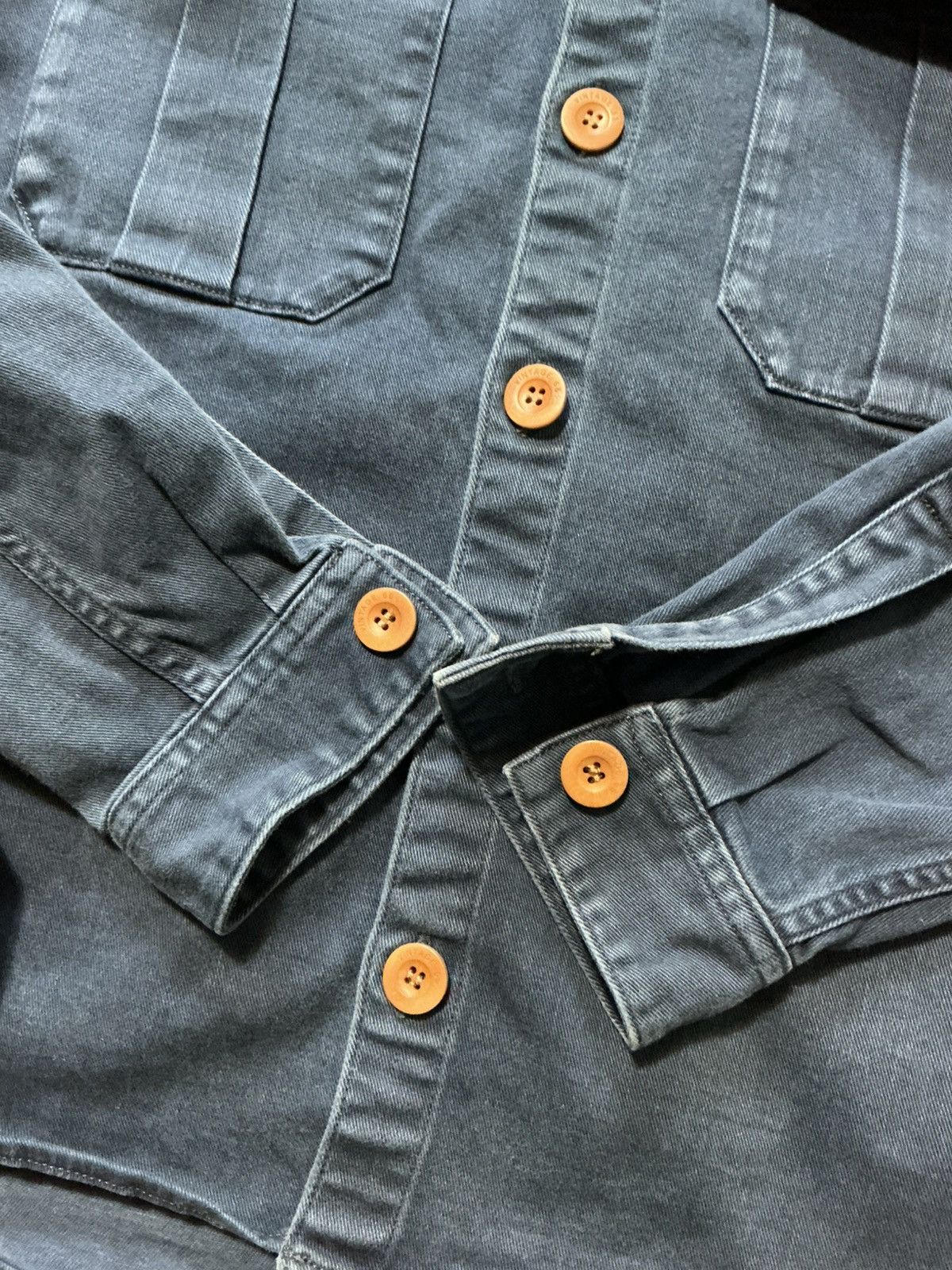 Other Vintage 55 Blue Military Officers Field L/S Shacket Shirt Size US S / EU 44-46 / 1 - 6 Thumbnail