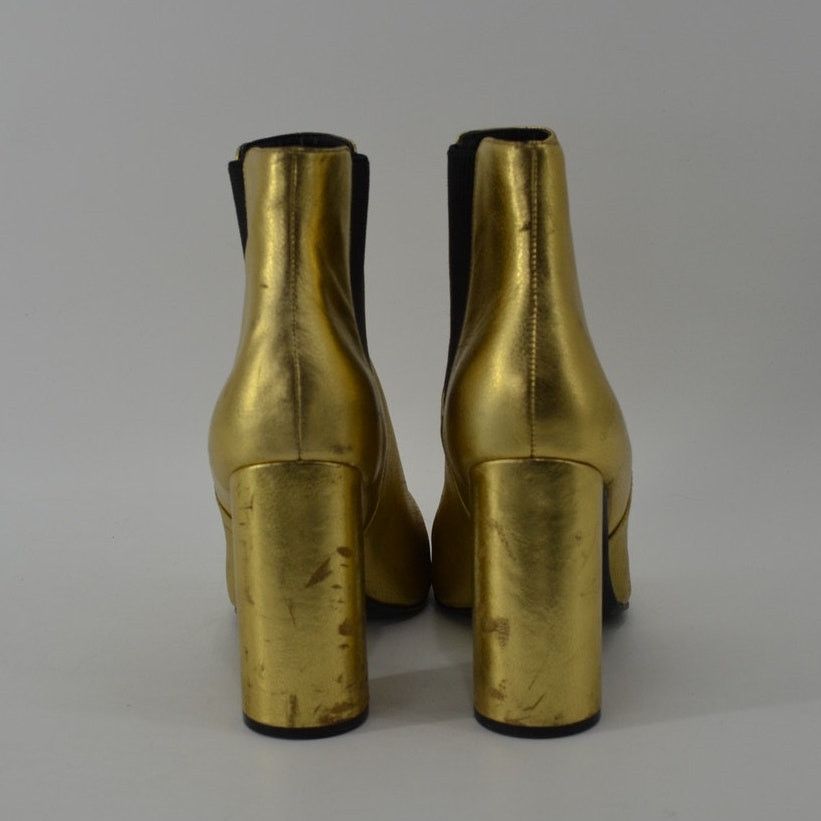 Other Marciano Pmeilana Womens Size 9 Gold Metallic Chelsea Boots Size US 9 / IT 39 - 11 Thumbnail
