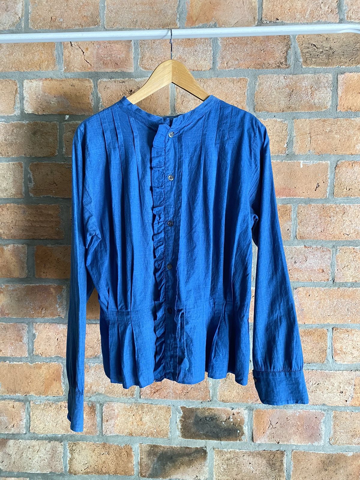 45rpm 45rpm Ruffled indigo Blouse Size XS / US 0-2 / IT 36-38 - 13 Thumbnail
