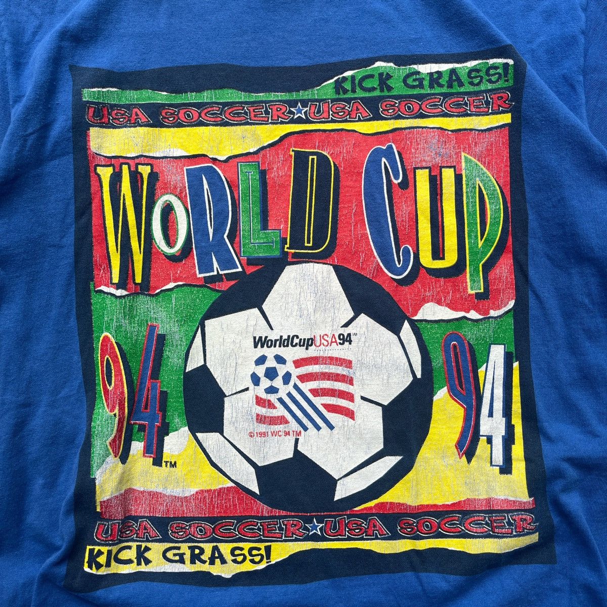 Vintage VINTAGE 1994 USA WORLD CUP SOCCER TEE Size US M / EU 48-50 / 2 - 3 Thumbnail