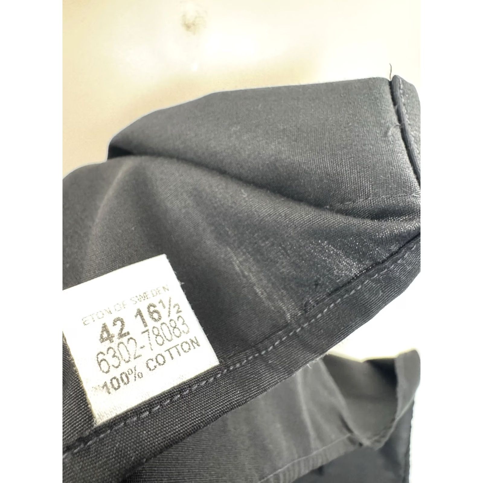 Eton ETON Shirt 16.5 Mens Black French Cuff Tuxedo Shiny BIB Ruffles 1928 Size US XL / EU 56 / 4 - 6 Thumbnail