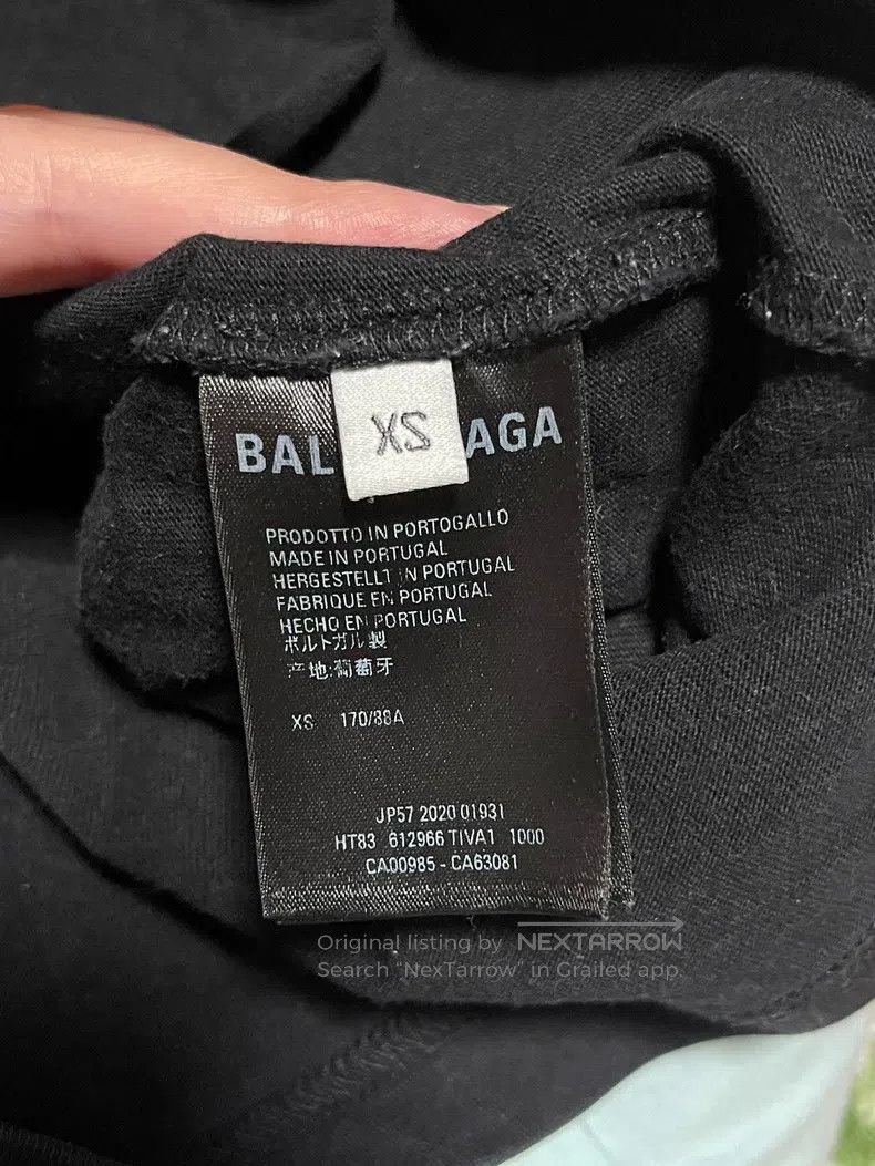 Balenciaga Balenciaga Logo Printed Retro Raglan Short Sleeve T-shirt Size US XS / EU 42 / 0 - 8 Thumbnail