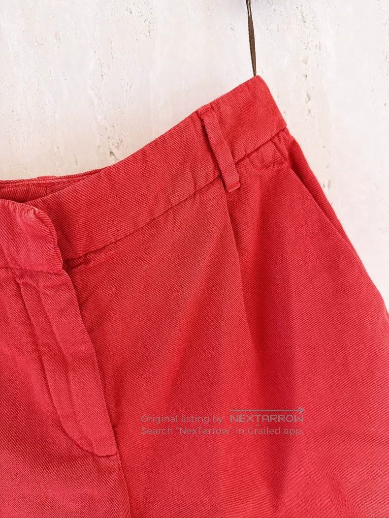Brunello Cucinelli Brunello Cucinelli Red cotton linen shorts Size 25" / US 0 / IT 36 - 3 Thumbnail