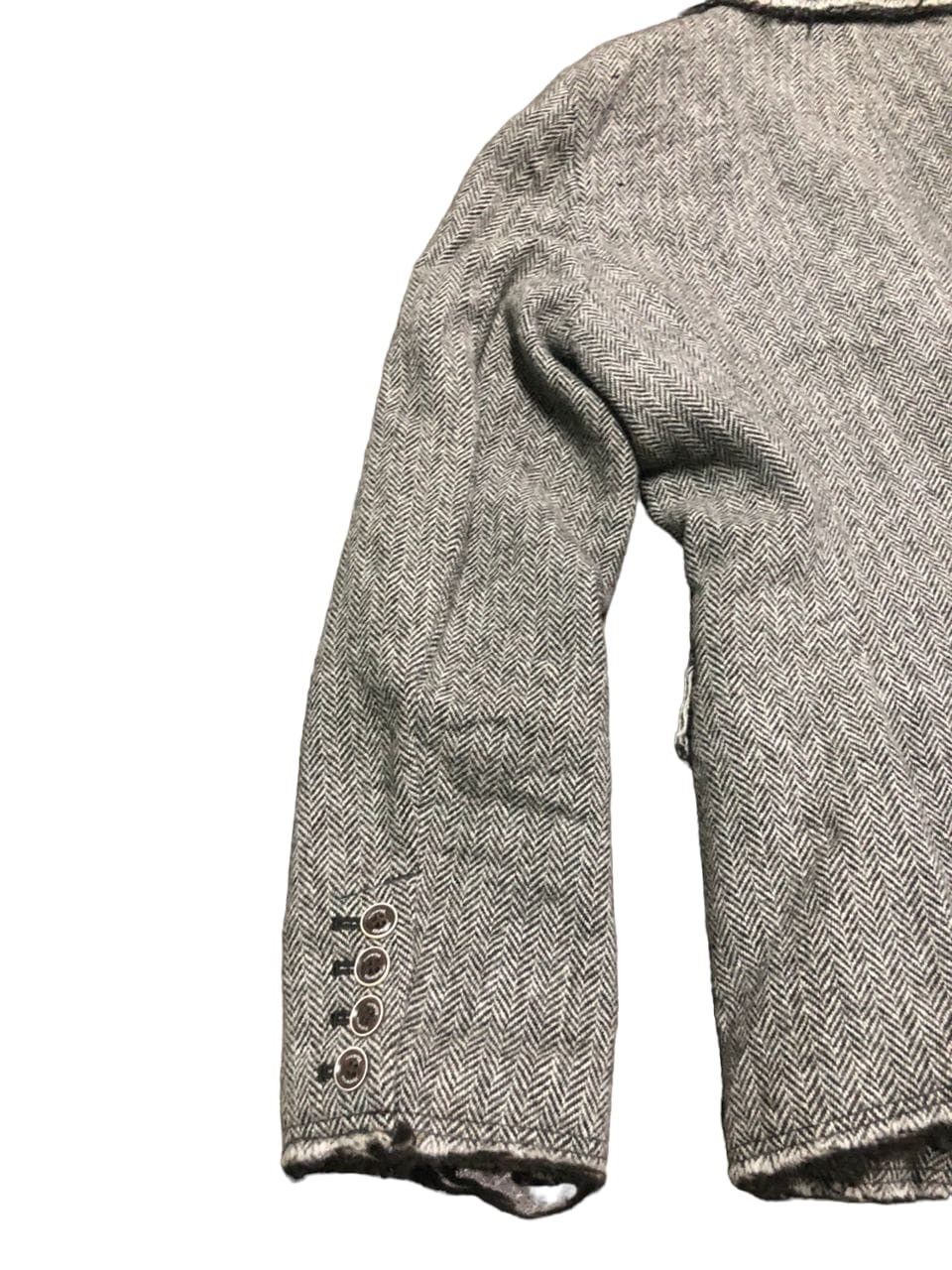 Hysteric Glamour Hysterics Glamour Tweed Wool Blazer Jacket distressed Style Size S / US 4 / IT 40 - 15 Thumbnail