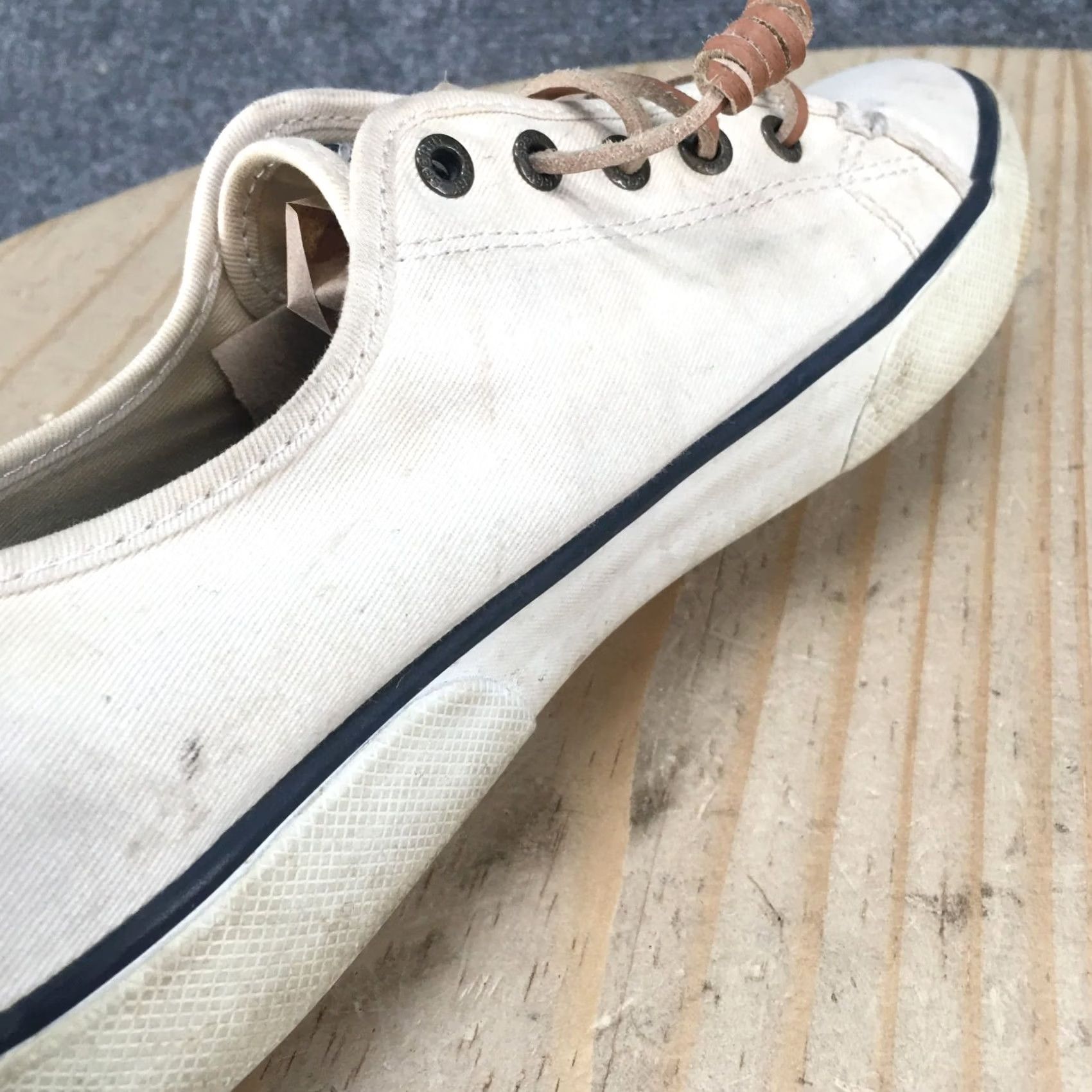 Sperry Sperry Shoes Womens 8.5 M Casual Low Top Sneakers STS95128 White Canvas Lace Up Sneaker Women White Canvas Lace Up Shoes Size M / US 6-8 / IT 42-44 - 5 Thumbnail