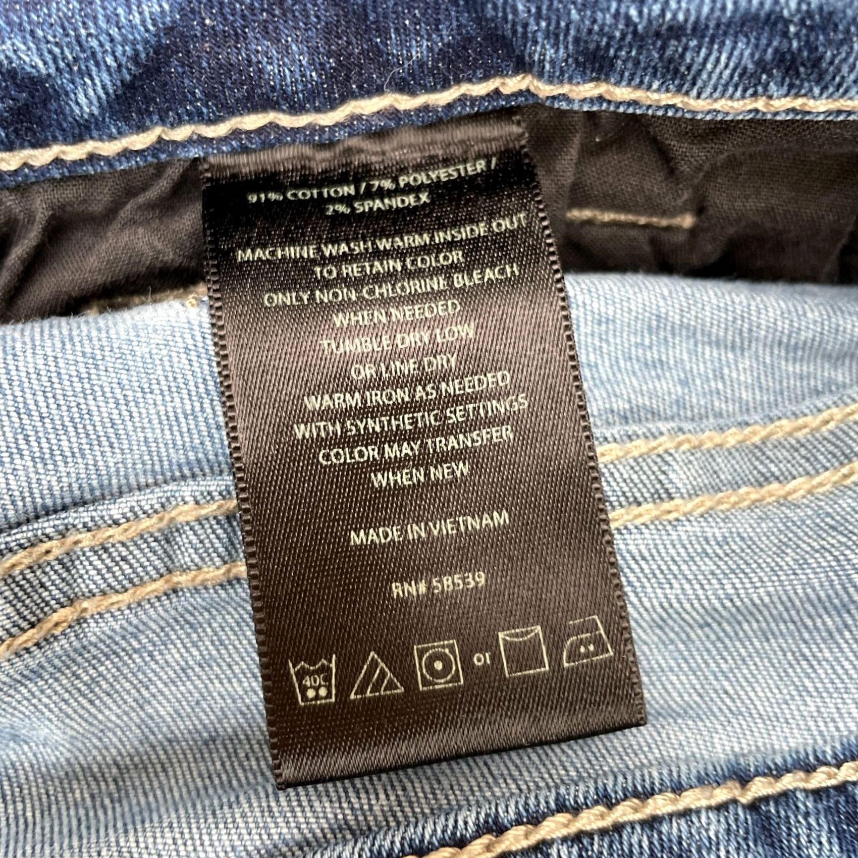 Vintage Kut From The Kloth Jeans Womens 8 Blue Skinny Leg Stretch Distressed Toothpick Size 30" / US 8 / IT 44 - 5 Thumbnail