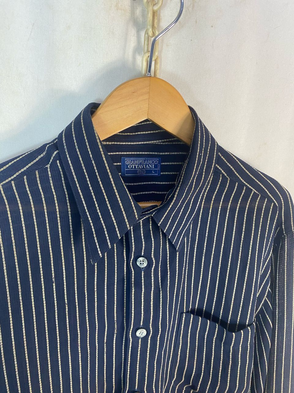 Designer Gianfranco Ottaviani button up shirt Size US L / EU 52-54 / 3 - 2 Thumbnail