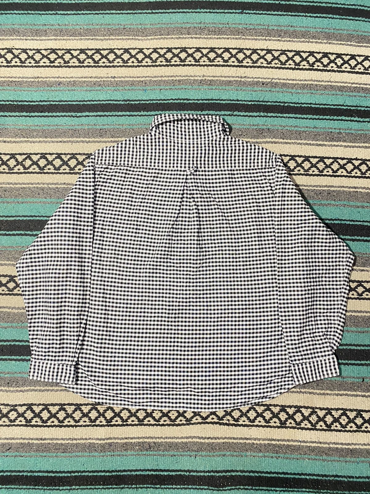 Danton Danton Shawl Collar Gingham Check Longsleeve Shirt Size US M / EU 48-50 / 2 - 3 Thumbnail