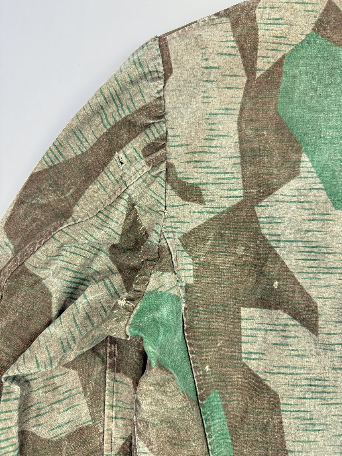 Vintage 40s 50s WW2 German Splinter Camo Heer Cyclist Rider Jacket Size US S / EU 44-46 / 1 - 18 Thumbnail