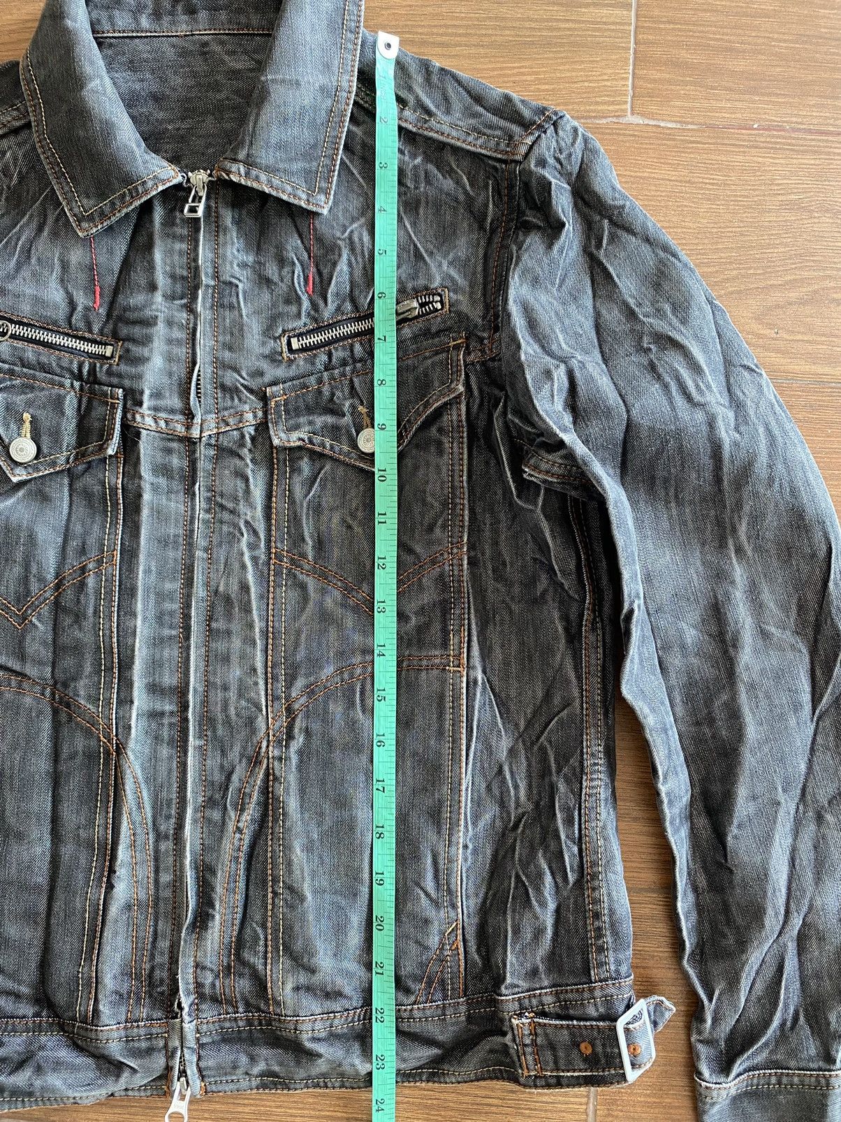 If Six Was Nine × Japanese Brand × semanticdesign Semantic Design Trucker Jacket Denim Distressed Size US M / EU 48-50 / 2 - 18 Thumbnail