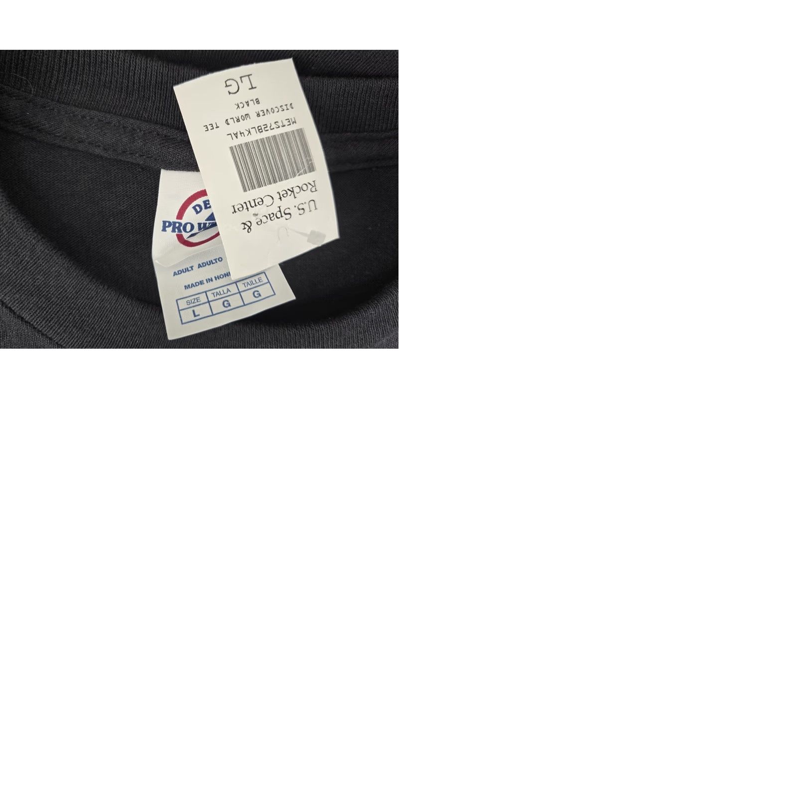 Delta NASA Shirt Discovery World Tour Huntsville Space Center Shuttle Large NWT Delta Shirt Mens Space T-Shirt Vintage Black Crew Neck Short Sleeve NWT L Size US L / EU 52-54 / 3 - 9 Thumbnail