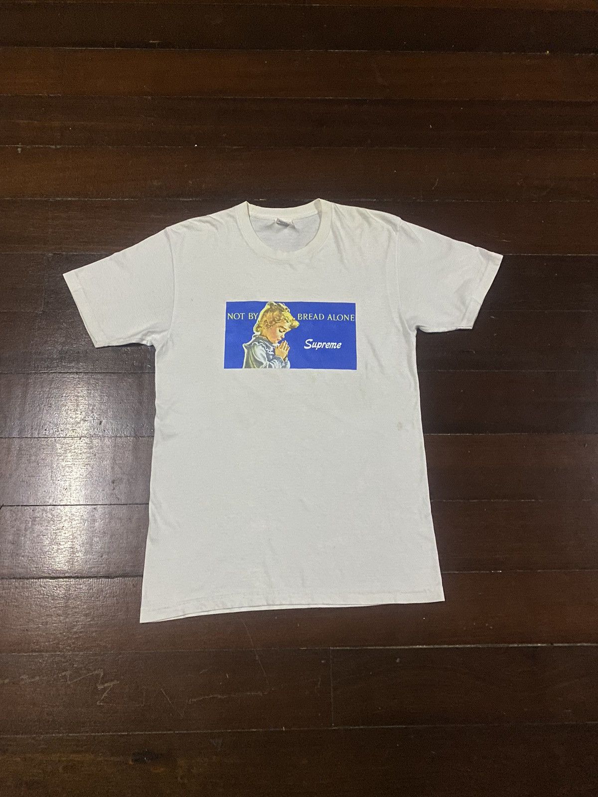 Supreme Supreme Not By Bread Alone Tee Shirt white Size US M / EU 48-50 / 2 - 2 Thumbnail