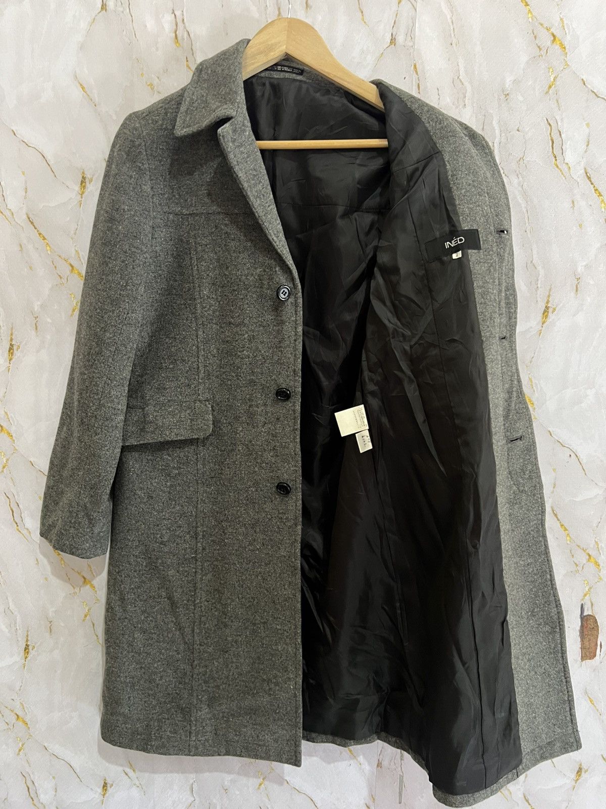Yohji Yamamoto Ined Long Jacket–Yohji-Inspired Silhouette–Japan Minimalism Size US M / EU 48-50 / 2 - 3 Thumbnail