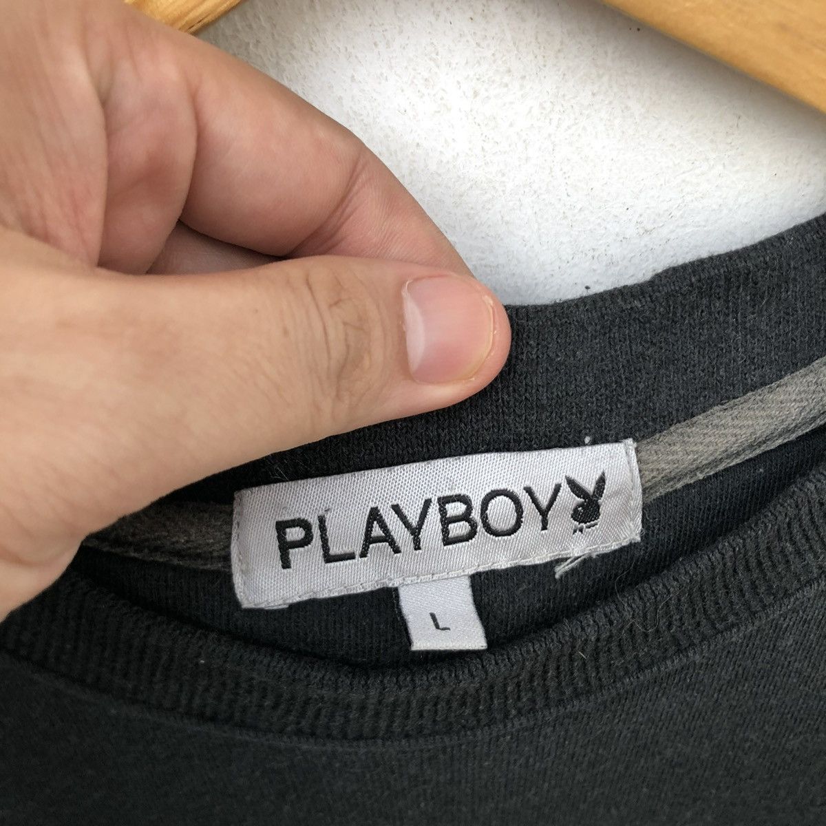 Japanese Brand Vintage 90s Playboy Bunny Logo Embroidered Sweatshirt | L Size US L / EU 52-54 / 3 - 6 Thumbnail