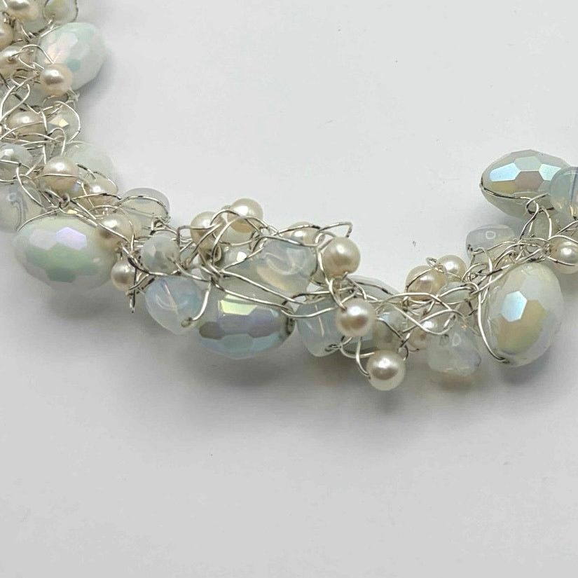 Other White Beaded & Pearl Necklace Size ONE SIZE - 2 Thumbnail