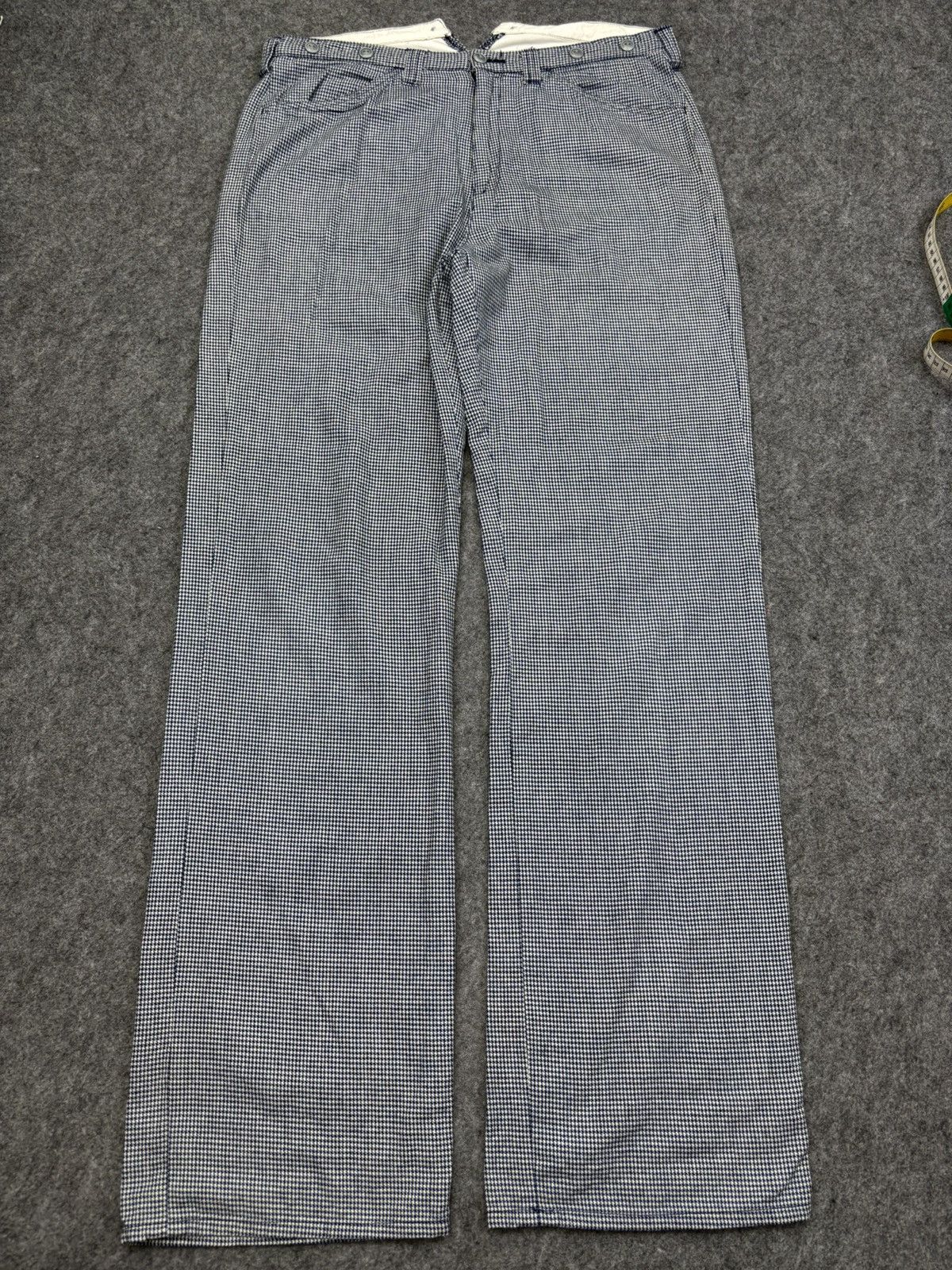 Japanese Brand Gaijin Made Fish Tail Houndstooth Pattern Pant F813 Size US 32 / EU 48 - 14 Thumbnail