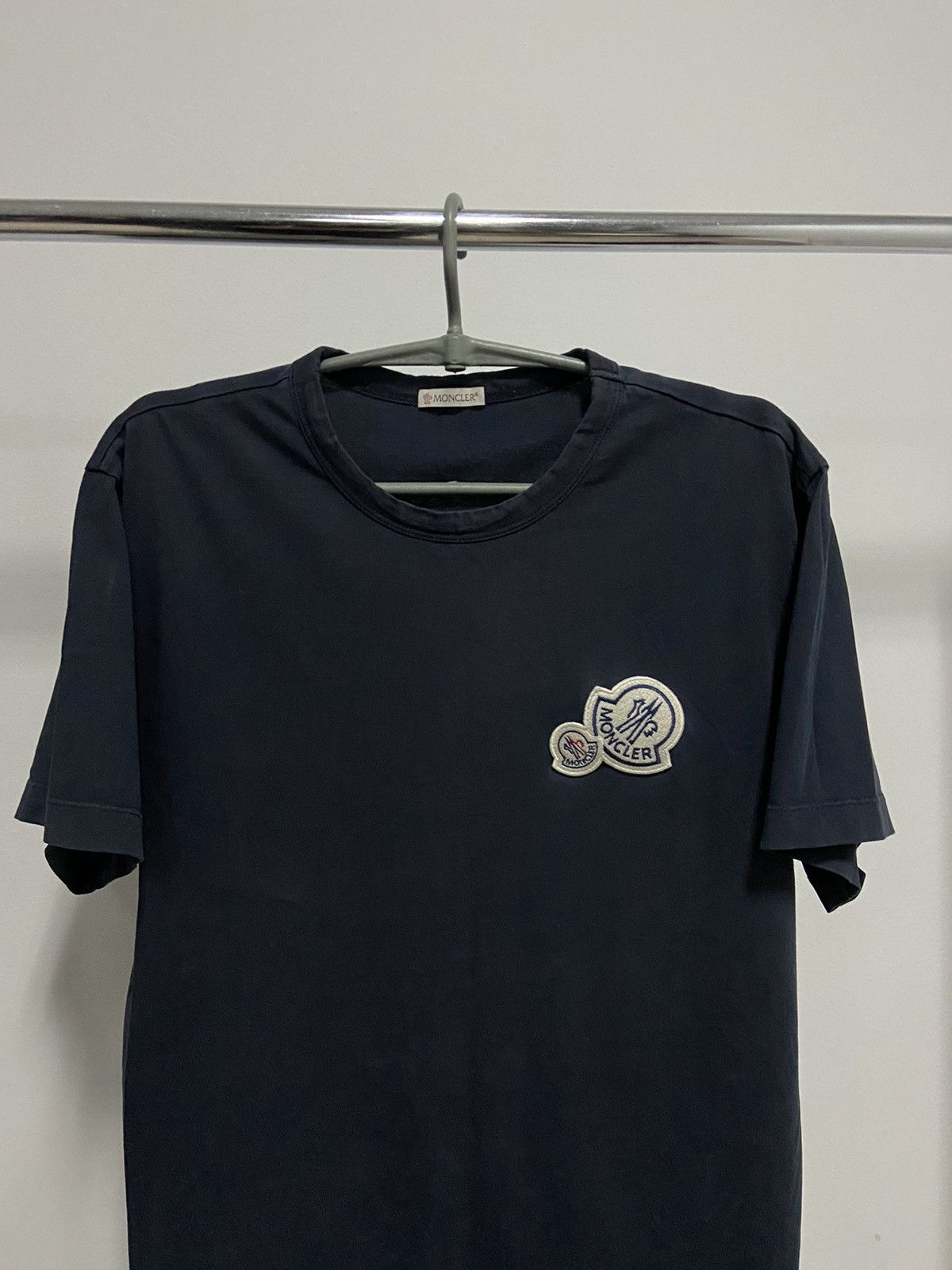 Moncler × Vintage Moncler Maglia Vintage T Shirt double Logo Luxury Size US XL / EU 56 / 4 - 2 Thumbnail