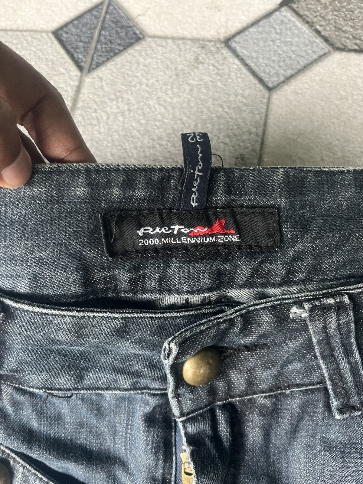 Kapital Rieton Studded distressed denim y2k style Size US 32 / EU 48 - 20 Thumbnail