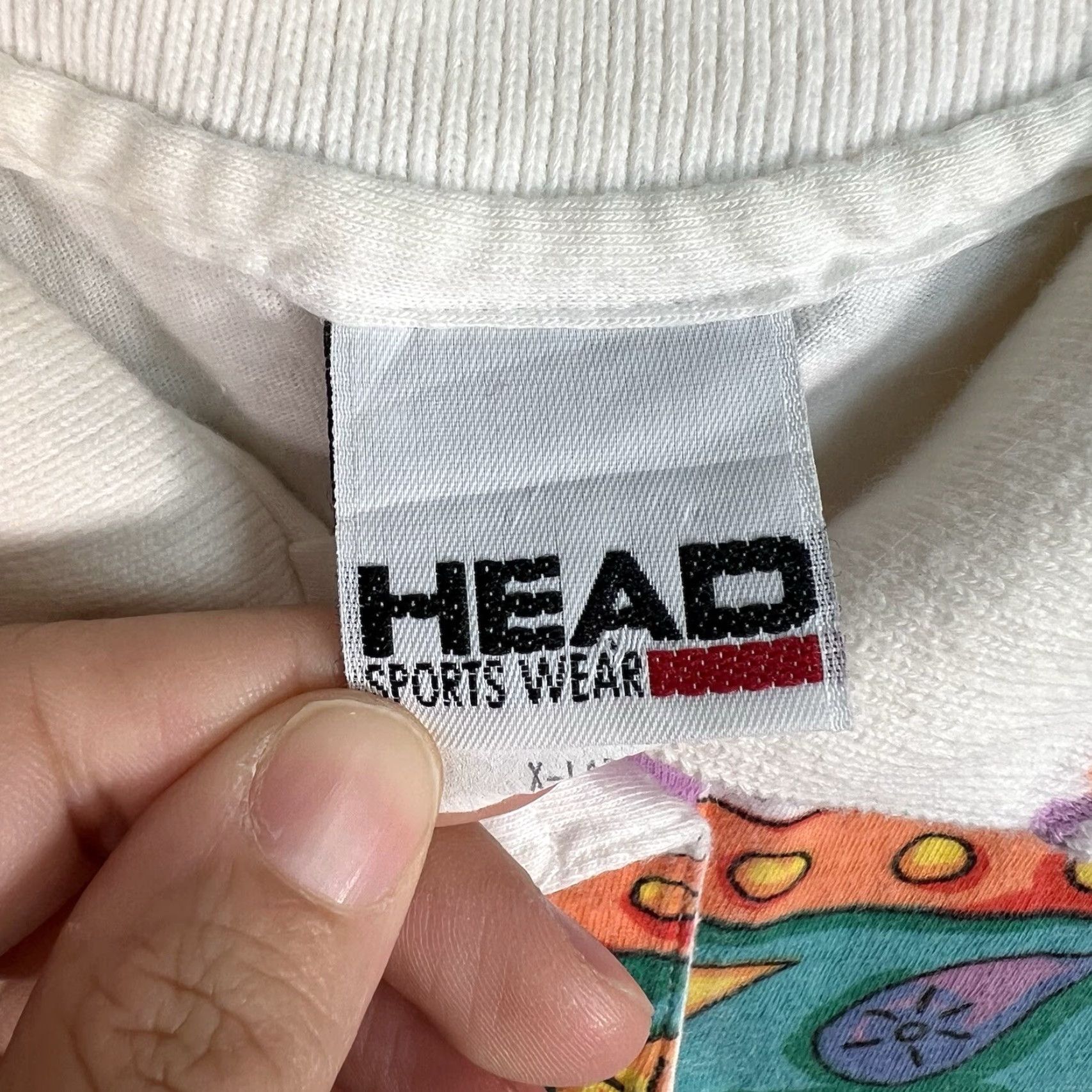 Vintage VINTAGE HEAD Shirt Womens XL White 90s Tennis Polo Sports Wear USA Made Size XL / US 12-14 / IT 48-50 - 7 Thumbnail