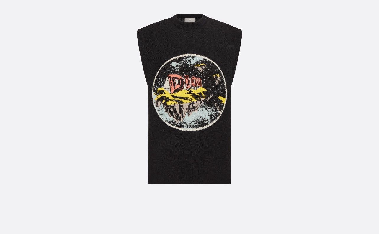 Dior Sleeveless Jacquard Sweater Size US L / EU 52-54 / 3 - 1 Thumbnail