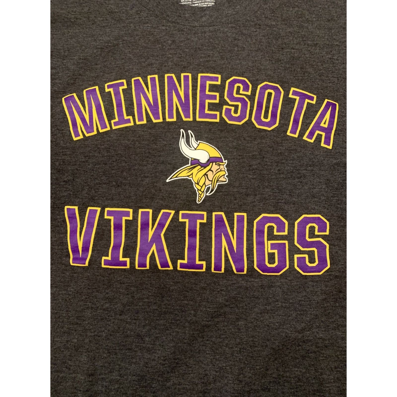 Vintage Fanatics Minnesota Vikings Graphic T-Shirt Short Sleeve Adult Large Black Logo Mens Size US L / EU 52-54 / 3 - 2 Thumbnail