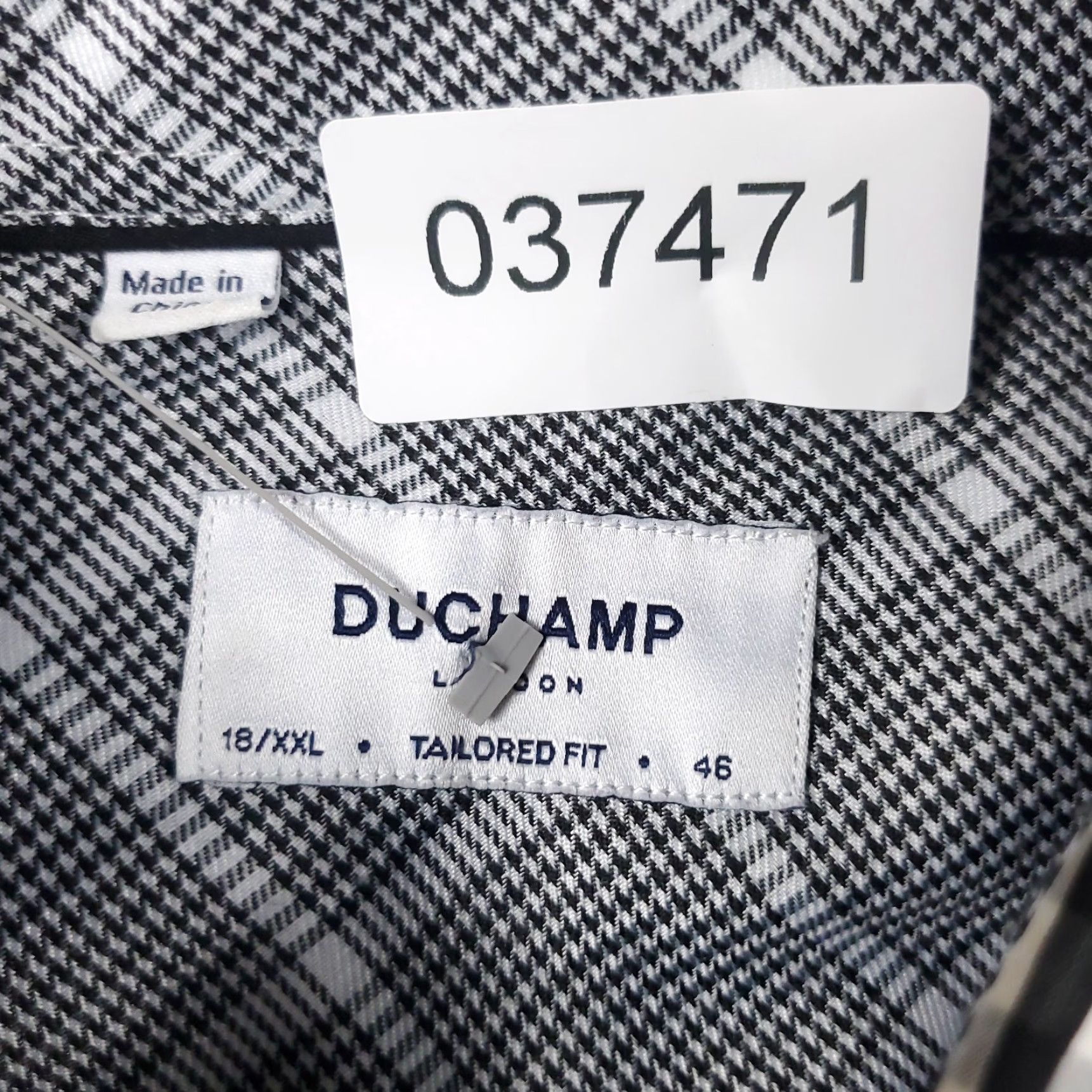 Vintage DUCHAMP Shirt Mens 2XL Blue Check Casual Button-Up Long Sleeve Size US XXL / EU 58 / 5 - 6 Thumbnail