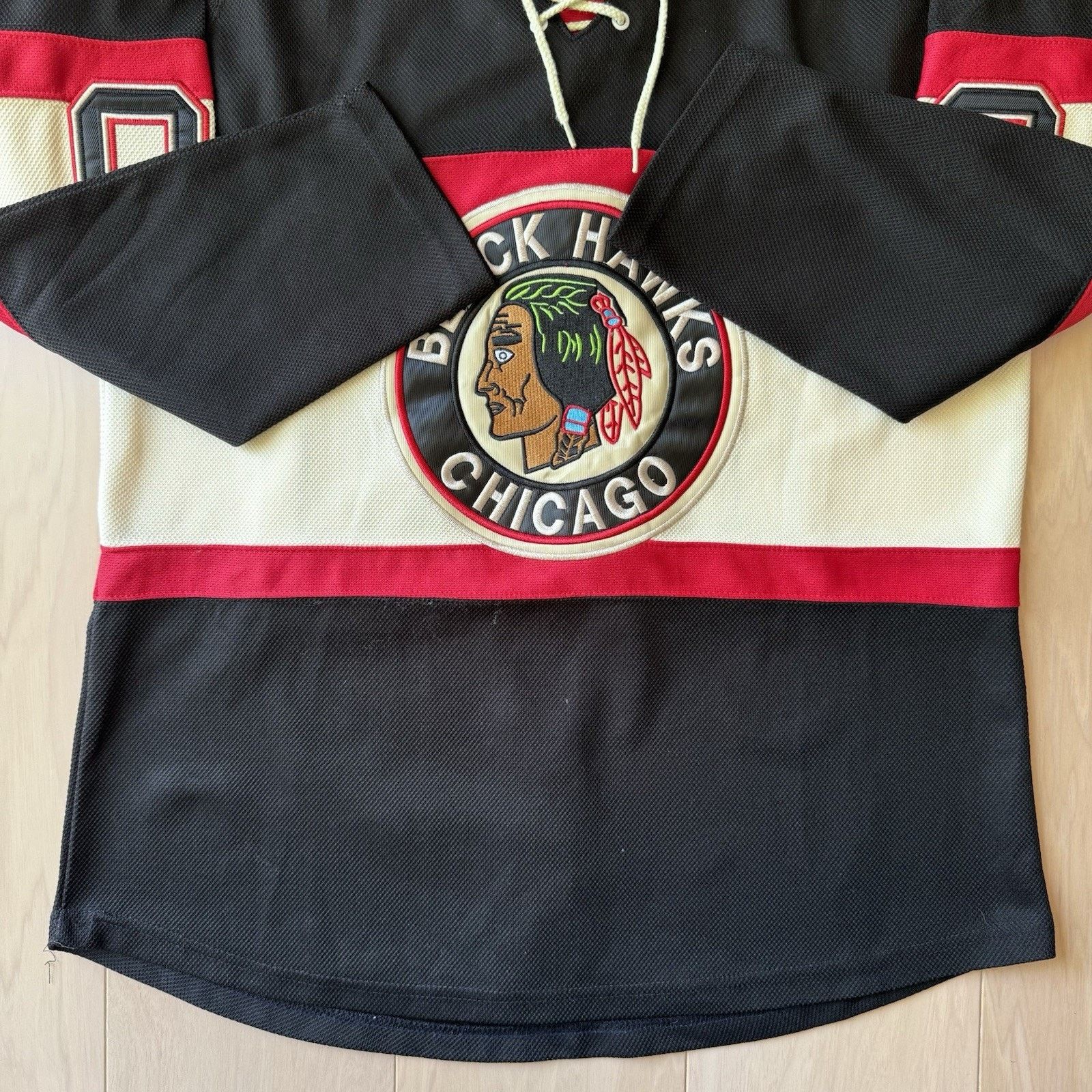 NHL × Reebok Chicago Blackhawks Patrick Kane Jersey 50 Black Multicolor Size US XL / EU 56 / 4 - 5 Thumbnail