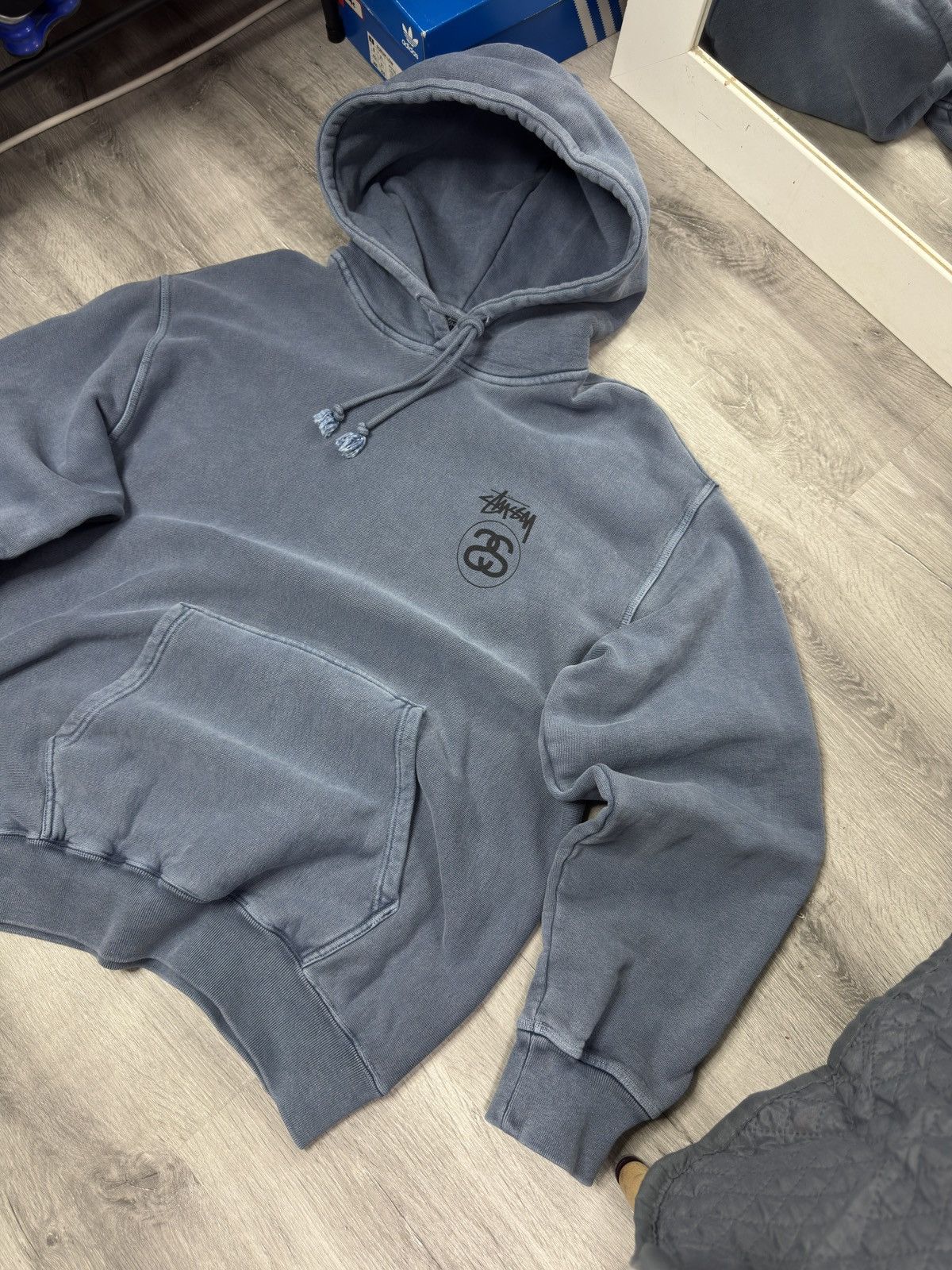 Stussy Stussy big logo washed hoodie Size US XL / EU 56 / 4 - 9 Thumbnail