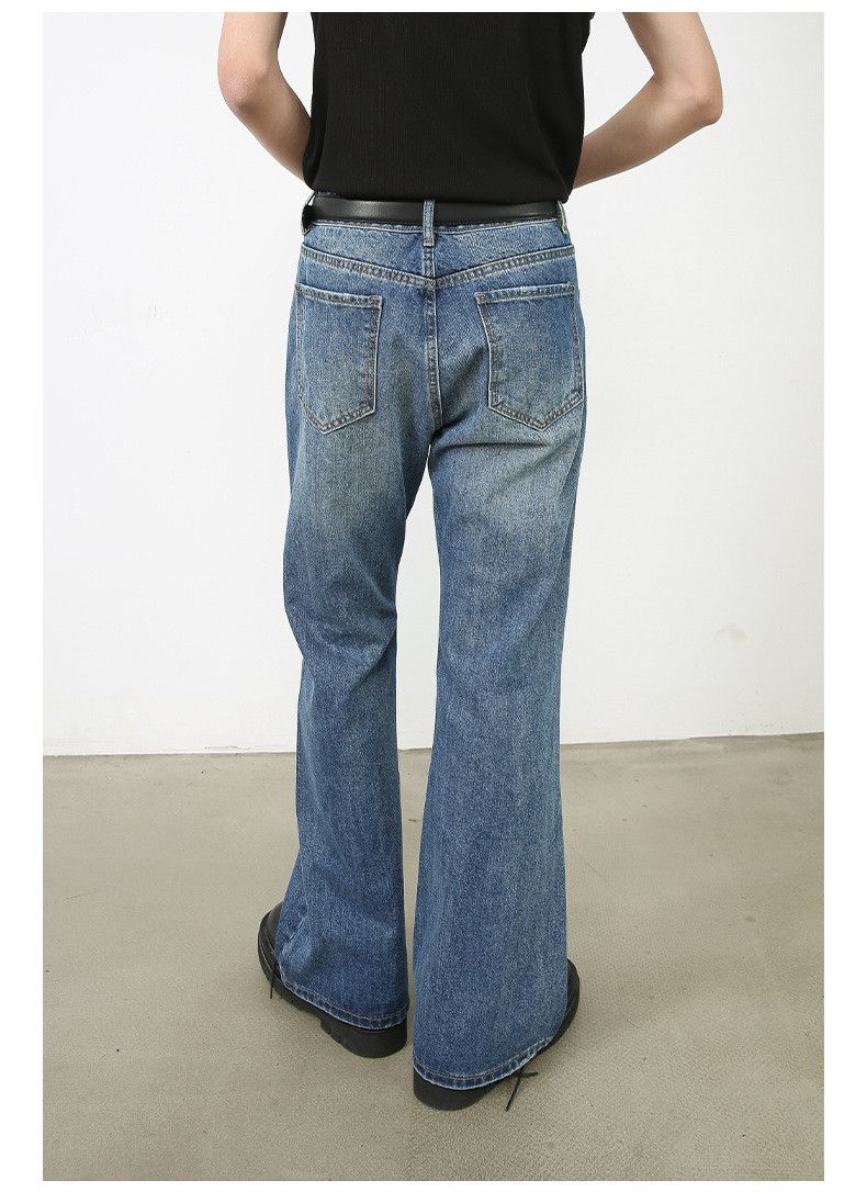 Japanese Brand × Jean Washed loose straight-leg personalized flared jeans Size US 32 / EU 48 - 6 Thumbnail
