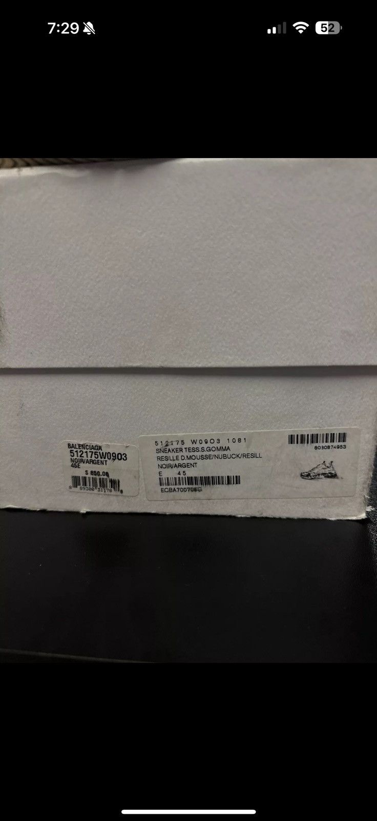 Balenciaga 45EU/12US Balenciaga Tripple S Silver Nior Agent 🧼 Size US 12 / EU 45 - 10 Thumbnail