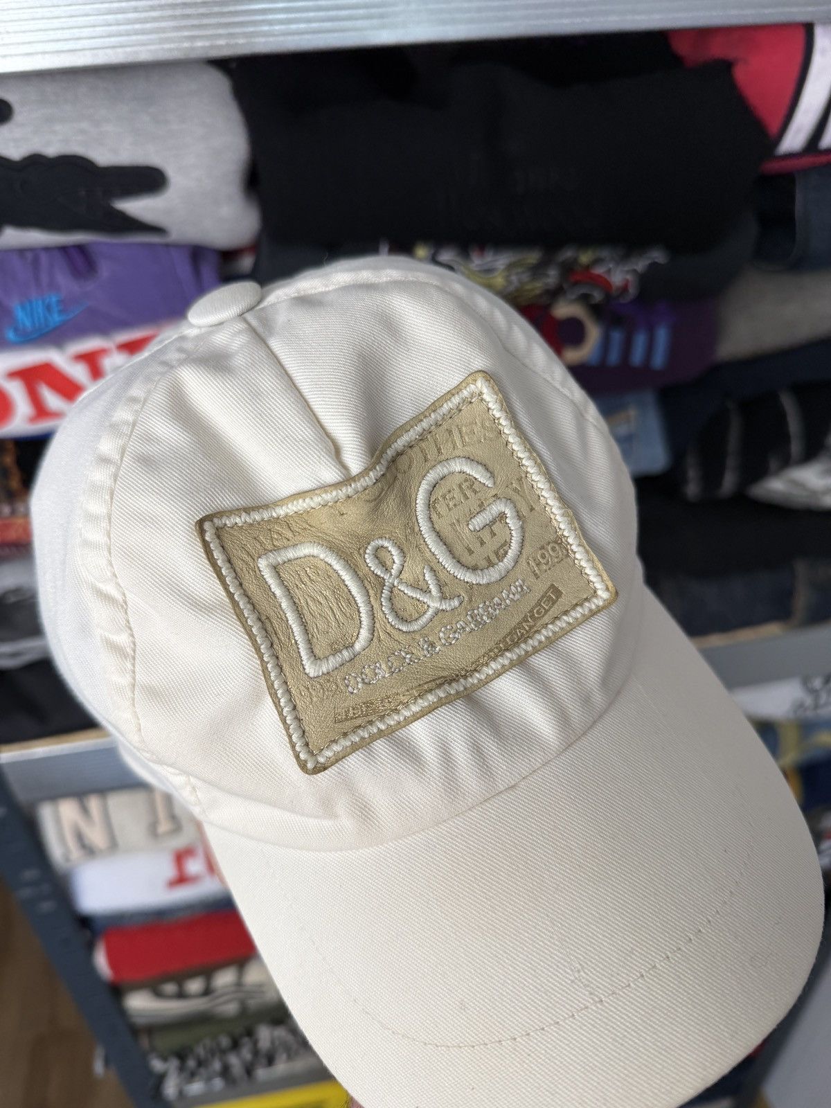 Japanese Brand Vintage Dolce & Gabbana Avant Garde Cap Japanese Big Logo Size ONE SIZE - 4 Thumbnail