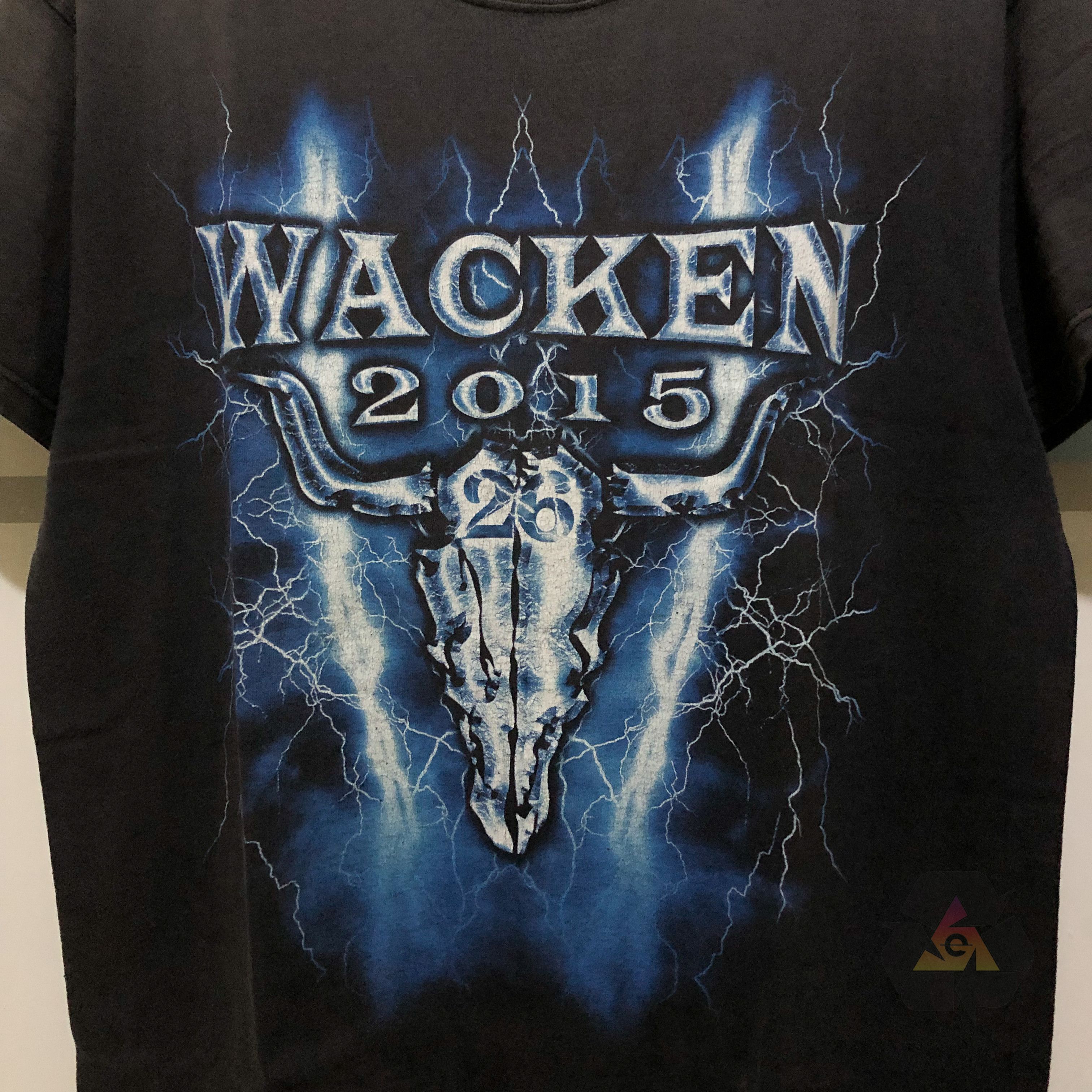 Band Tees Vintage WOA Wacken Festival 2015 THRASHED Rare T-Shirt Y2K Size US L / EU 52-54 / 3 - 5 Thumbnail