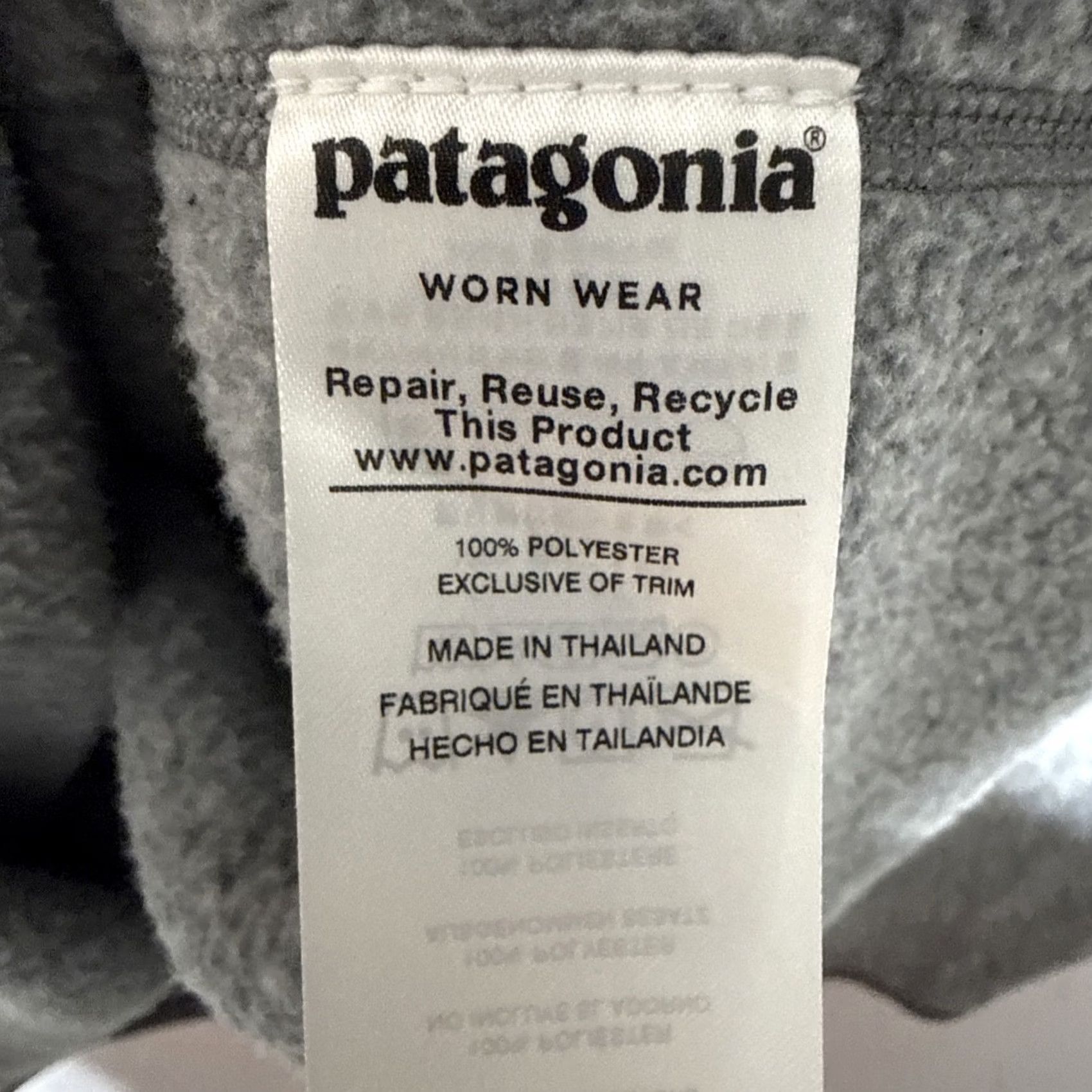 Patagonia Patagonia Pullover 1/4 Zip Fleece Sweatshirt Gray 2XL Men Big & Tall Regular Fit Outdoor Casual Size US XXL / EU 58 / 5 - 5 Thumbnail