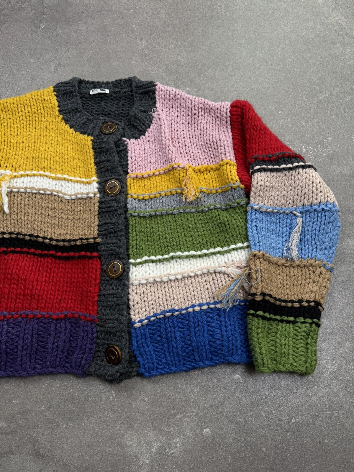 Miu Miu Miu Miu cardigan knitwear 2020s old money luxury Size L / US 10 / IT 46 - 2 Thumbnail