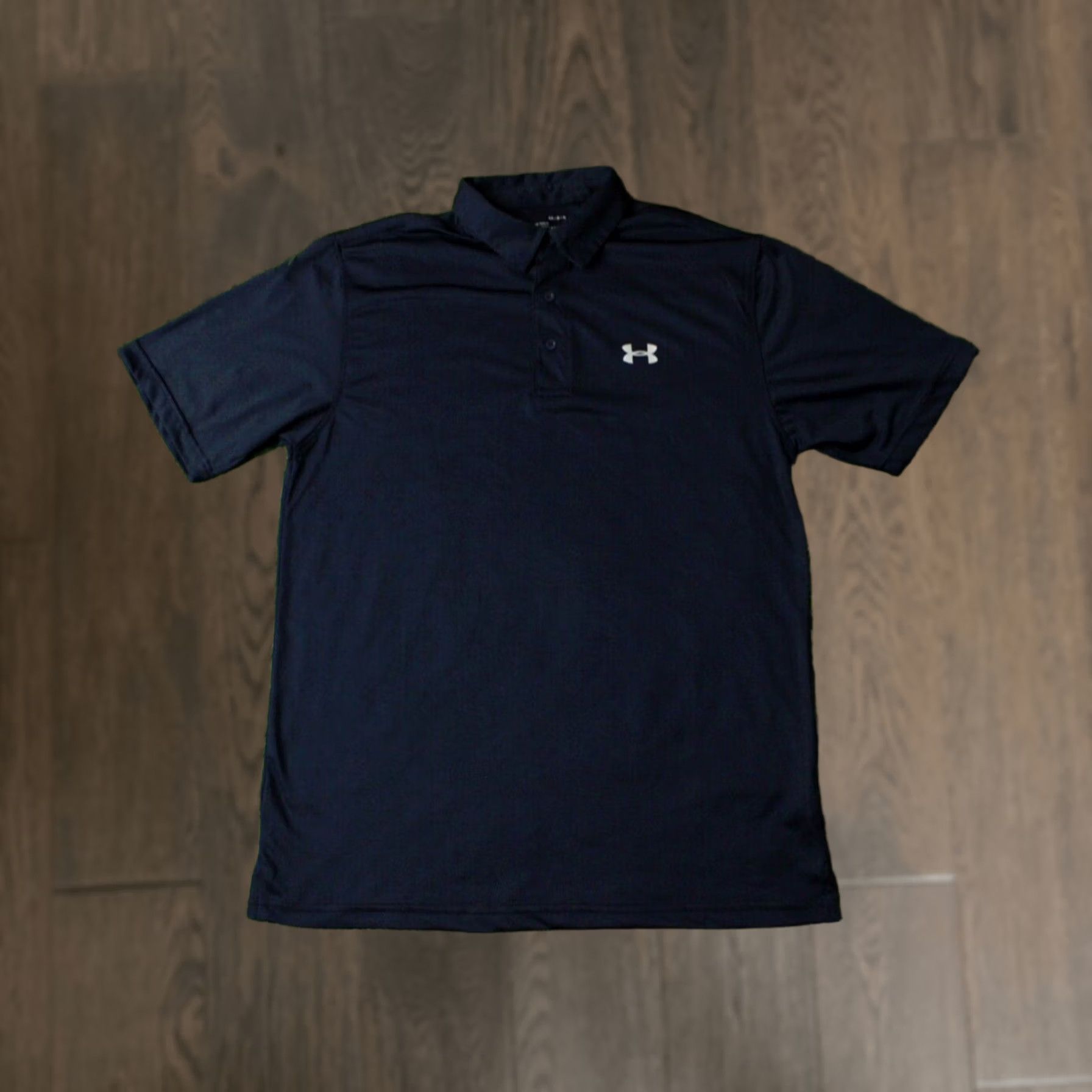 Under Armour Under Armour HeatGear Polo Shirt Men L Navy Blue 2019 100% Polyester Short Sleeve CrossFit Training Jersey Size US L / EU 52-54 / 3 - 1 Thumbnail
