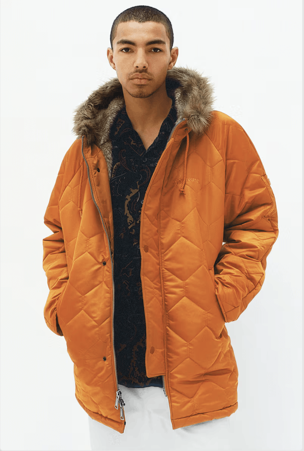 Supreme FW15 Supreme Quilted Flight Satin Parka Size US M / EU 48-50 / 2 - 9 Thumbnail
