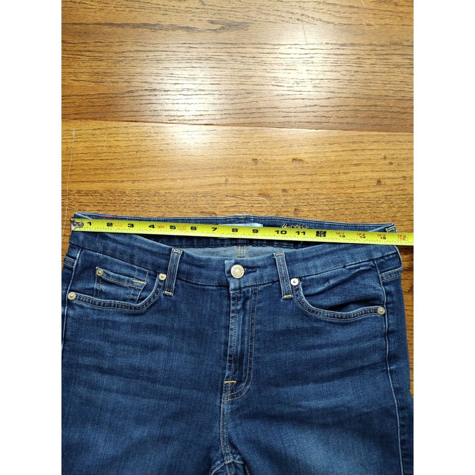 7 For All Mankind 7 For All Mankind Jeans Skinny 31 x 28 Denim Blue Women Slim 5-Pocket Inseam 28 USA City Bohemian Skinny Jeans Size 24" / US 00 / IT 34 - 7 Thumbnail