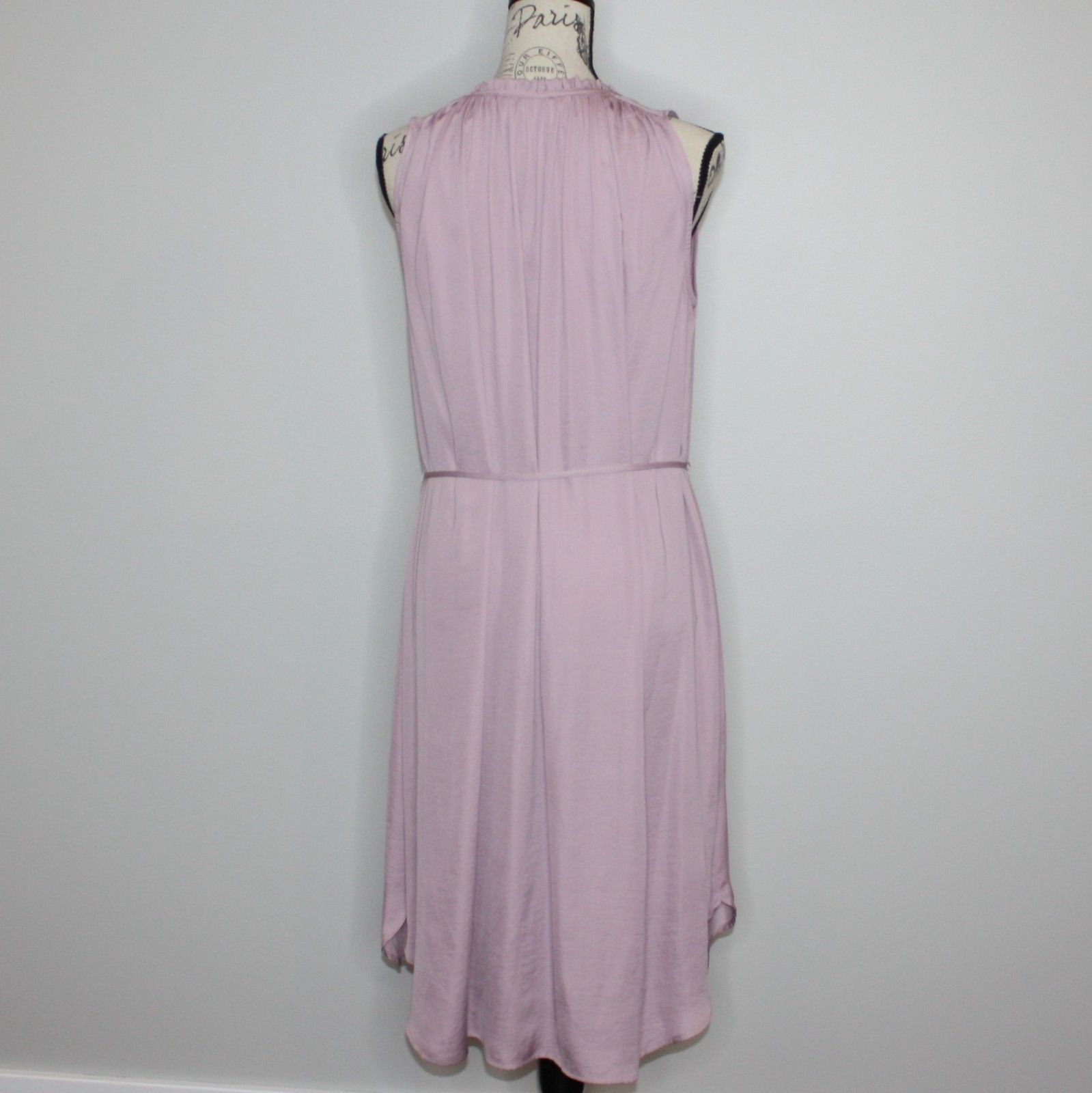 Loft Sleeveless Ruffle Tie Waist Dress in Mauve Color and size M Size M / US 6-8 / IT 42-44 - 14 Thumbnail
